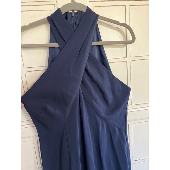 Kobi Halperin size 12 navy blue jumpsuit viscose - Picture 2 of 6